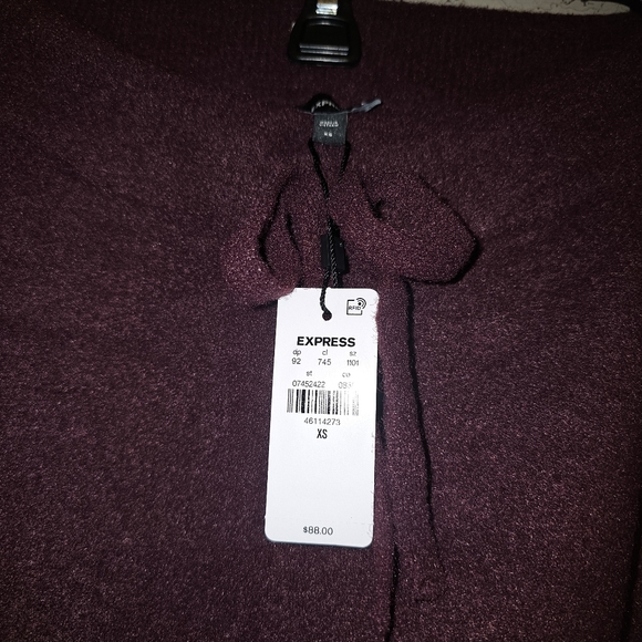 EXPRESS High Waisted Plush Knit Sweater Joggers - Picture 3 of 9